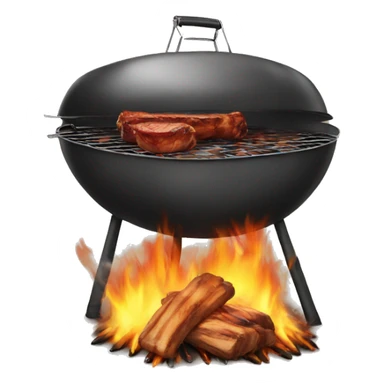 bbq fire sticker
