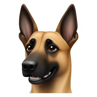 Belgian Malinois with black face ￼ sticker