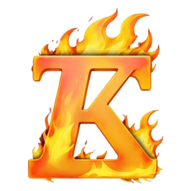 Z letter on fire sticker