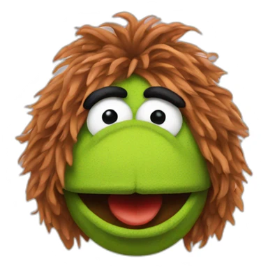 Muppet with big nose sticker