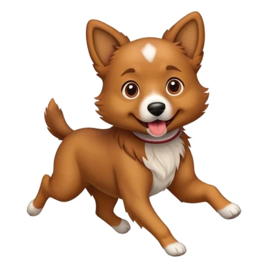 Dog running  sticker