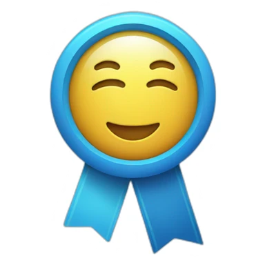 Instagram blue verification badge with a tick inside it sticker