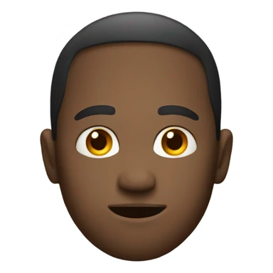 straight face with eyes looking to the right  sticker