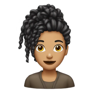 coiffure locs sticker