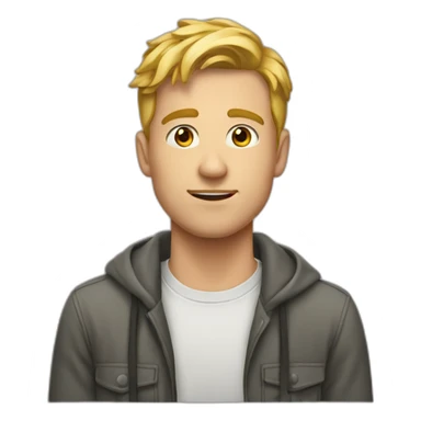 20 year old white man sticker