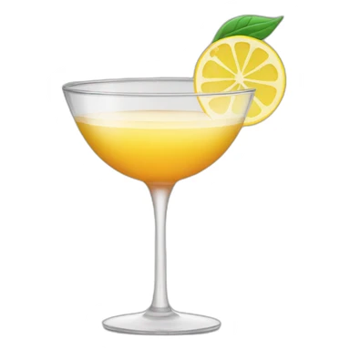 coupe glass cocktail sticker