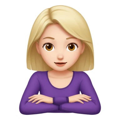 Mulher sentada,com,cara de safada sticker