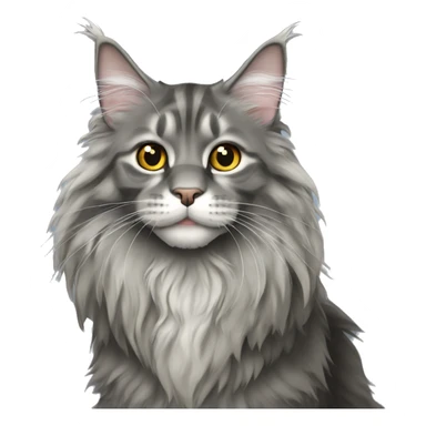 Grey Maine coon  sticker