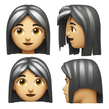 Garota gótica com franja sticker