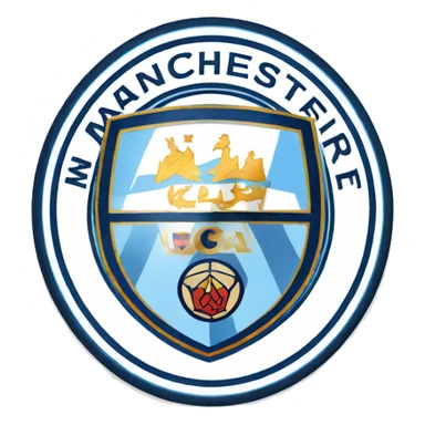 manchester city logo sticker