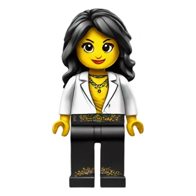 Lego girl sticker