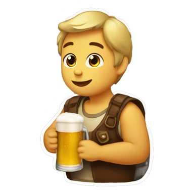 bebe tomando cerveza  sticker