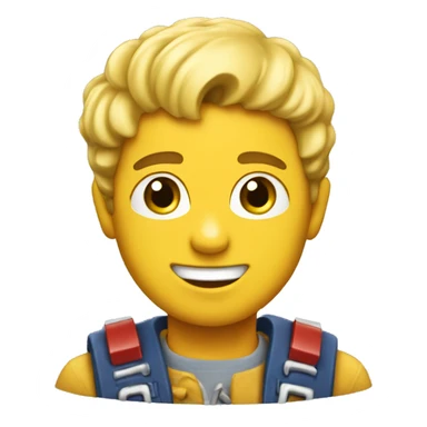 Boy playing with leggos sticker