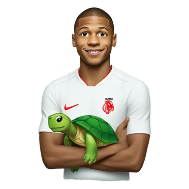 Mbappe with a turtle sticker