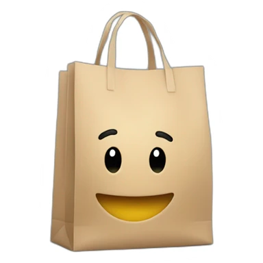 shop bag happy with arms  sticker
