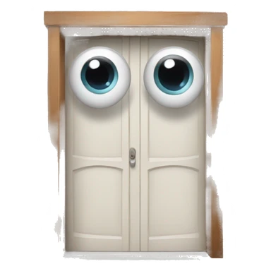 Doors with eyes sticker
