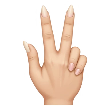 A hand with only the middle finger, the thumb, and the pinky pointed up. The ring and index fingers are down sticker