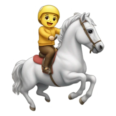 Baby riding boke sticker