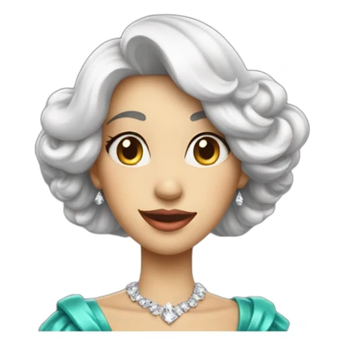 card Queen Diamonds sticker