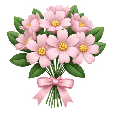 pale pink flower bouquet sticker