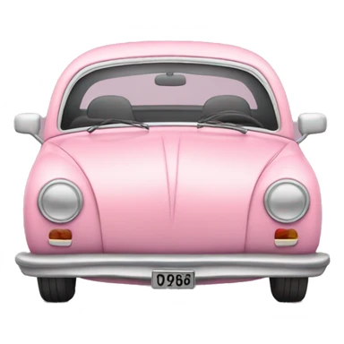 coche rosa clarito sticker