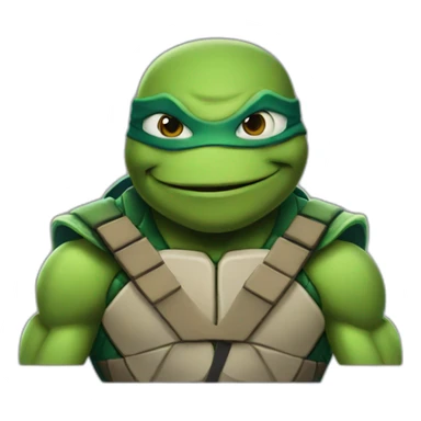 Mbappe ninja turtle sticker