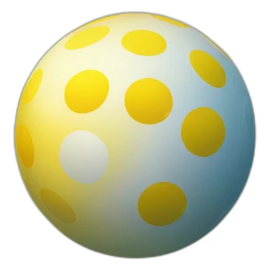 gradient ball yellow sticker