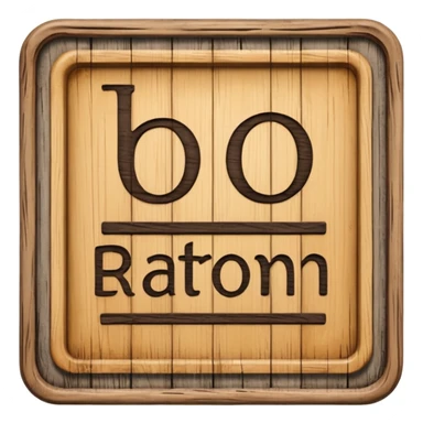 Wooden bathroom sign  sticker