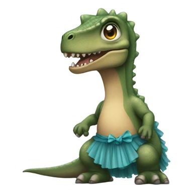 Dino with a Tutu sticker