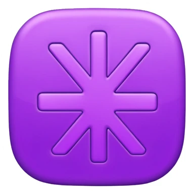 purple rounded edges "plus" emoji sticker