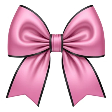 pink gothic bow sticker