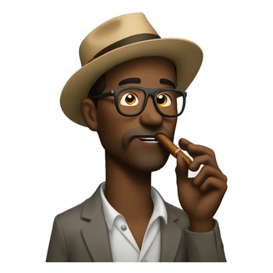 Me smoking cigar sticker