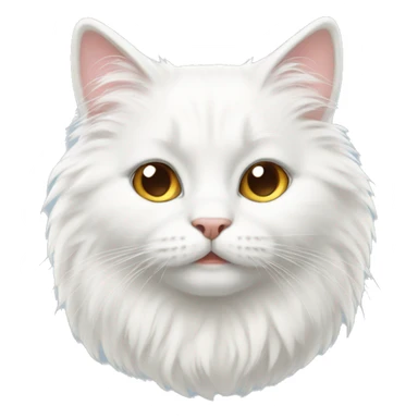 Fluffy white cats  sticker