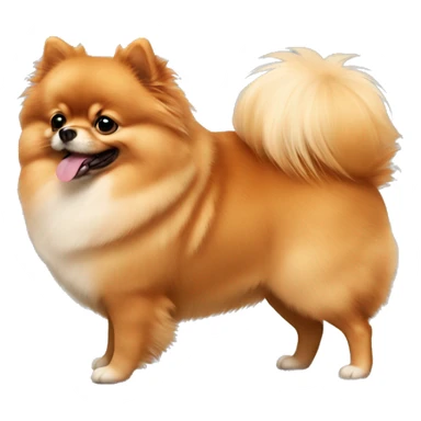 Pomeranian ginger and fat  sticker
