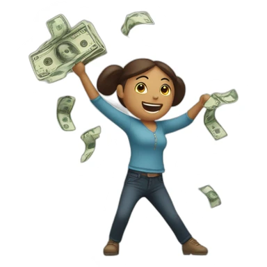 Money dancing macarena sticker