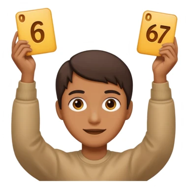 Holding up 67 sticker