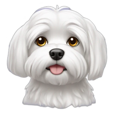 Chill maltese dog sticker