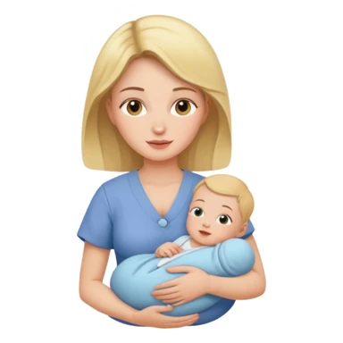 Nursing baby sticker