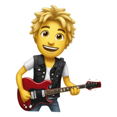 Rockstar musician happy sticker
