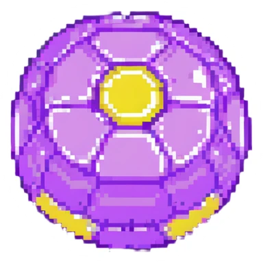 purple bomb low poly sticker
