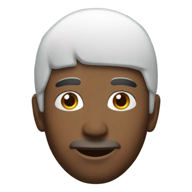 Snow falling onto man’s head sticker