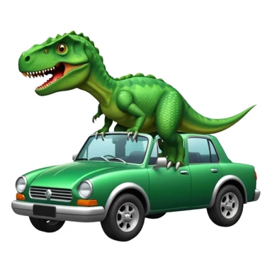 Dinosaurus on a Car sticker