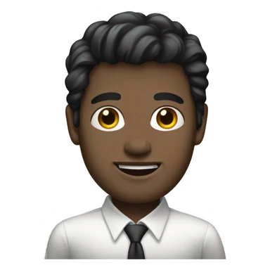 man black hair in a white skirt white socks sticker