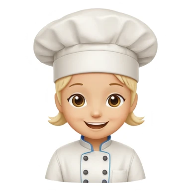Bimbo bakery mascot character with chef hat sticker