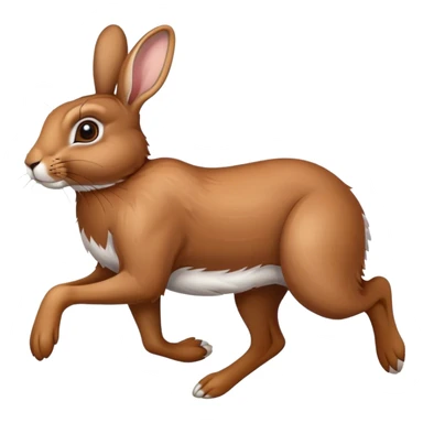Hare running sticker