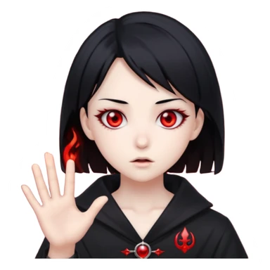 Stylish scary and anime style with magic sticker