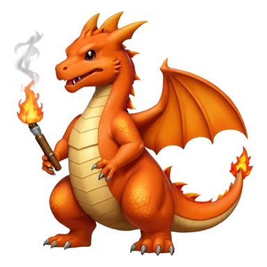 Charzard with cigar sticker