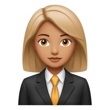 female boss in suit sticker