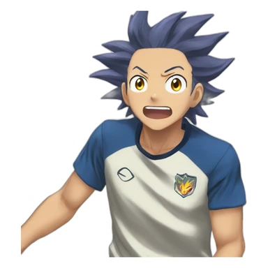 axel blaze inazuma eleven shocked sticker