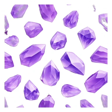crystals with purple background sticker